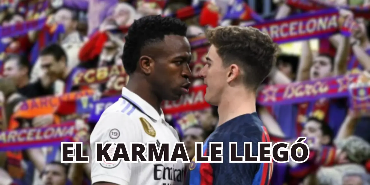 A todos les llega el karma, ahora le tocó a Vinicius por querer pararse por encima al FC Barcelona y su historia