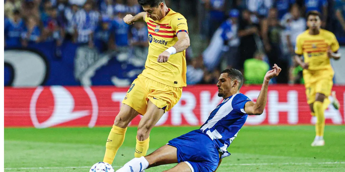 Al cabo de los primeros 45 minutos, el Barça tuvo la mala noticia de la lesión de Lewandowski y la buena del gol de Ferran