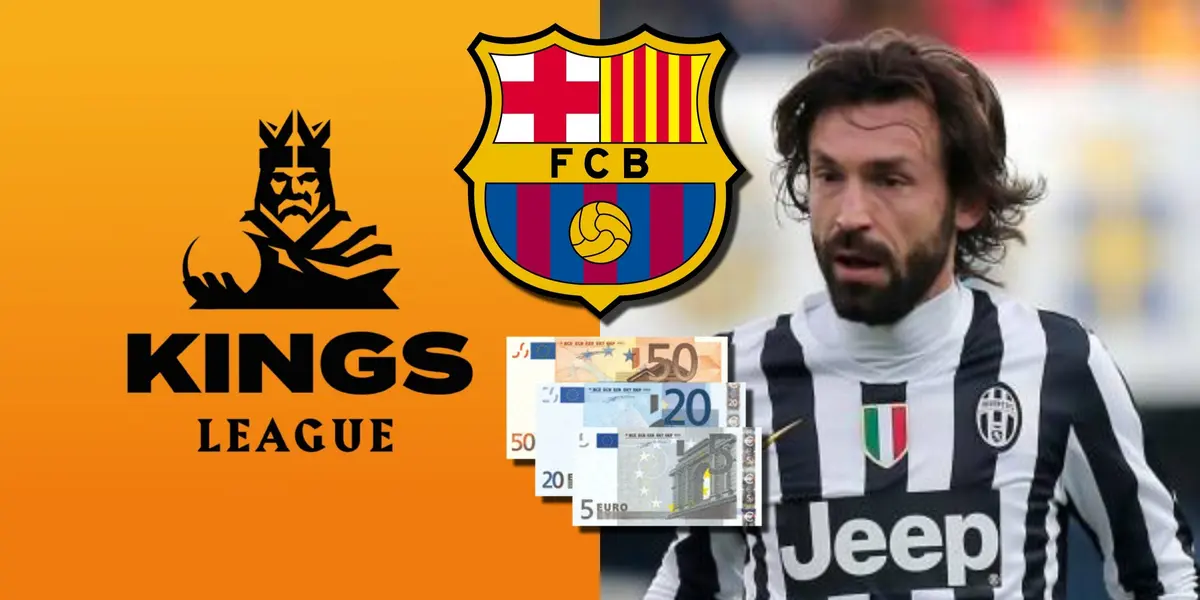 Andrea Pirlo jugará en la Kings League y mira el sueldo mientras que llegó a facturar millones antes y quiso ir al Barça