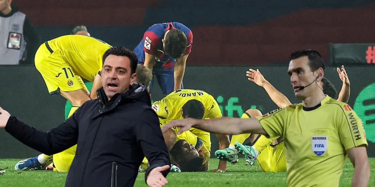 Atracaron al Barça para que pierda vs Villarreal y así reaccionó Xavi con el VAR