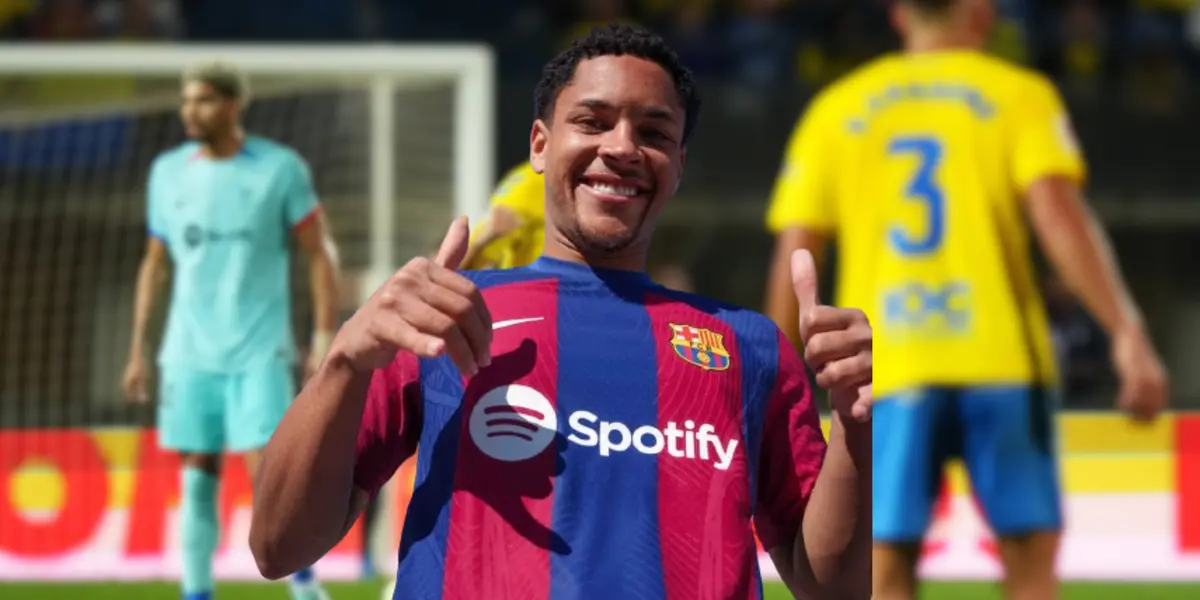 Barça no juega a nada y Vitor Roque puso esta insólita cara en el banquillo vs Las Palmas