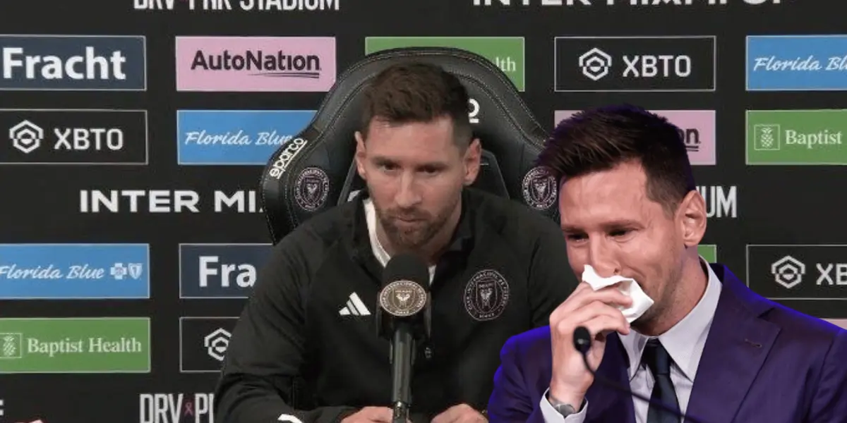 El astro argentino dio una conferencia de prensa en los Estados Unidos por primera vez y habló acerca de la salida traumática del Barça