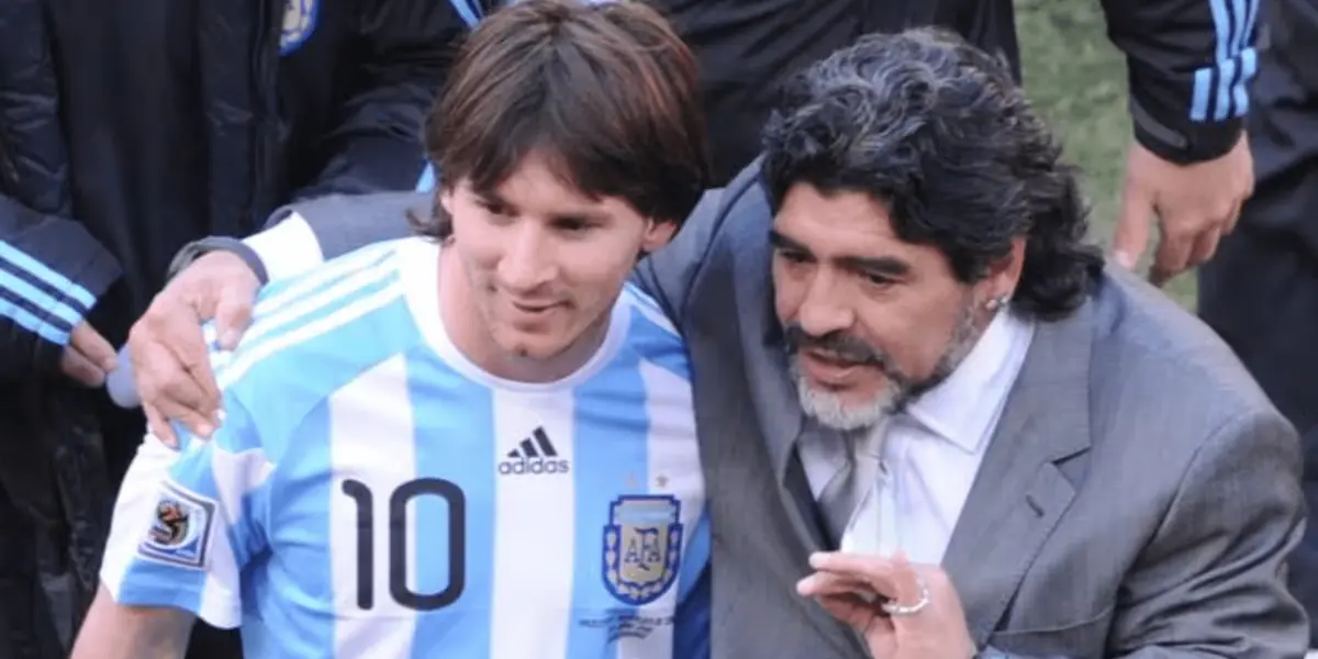 El astro argentino habló en una entrevista de fútbol con Zidane y se tiró abajo cuando le tocó hablar de Maradona y su figura