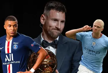 El astro argentino le dedicó unas palabras al noruego, con su ex compañero Mbappé al lado