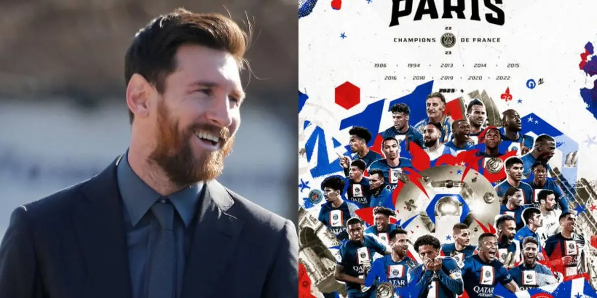 El astro argentino se consagró campeón en Francia pero no asistió a la ceremonia de premiación de la liga y presenció a otro evento