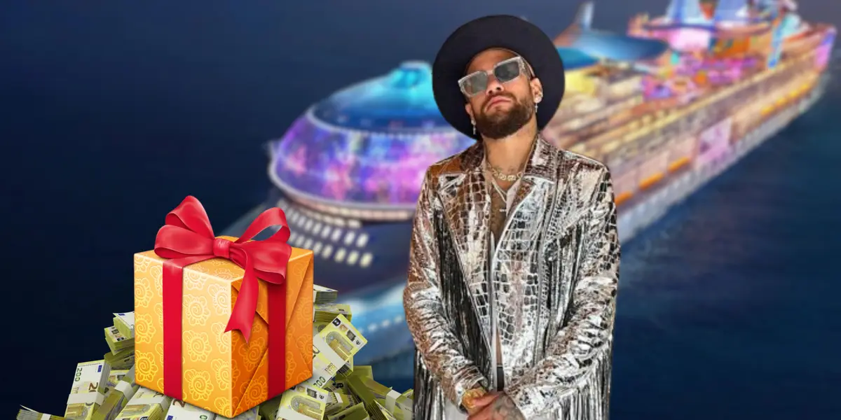 El astro brasileño se irá de fiesta en un crucero y un influencer le hizo un generoso regalo