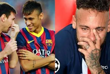 El astro brasileño sueña con recorrer el mismo camino que su amigo Messi pero no se sabe si es posible por las finanzas del club