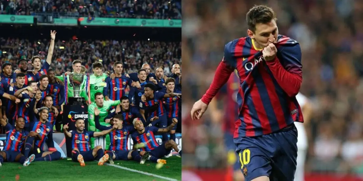 El Barcelona levantó el título de liga y los directivos le pasaron la pelota Messi para que decida sobre su futuro en el club