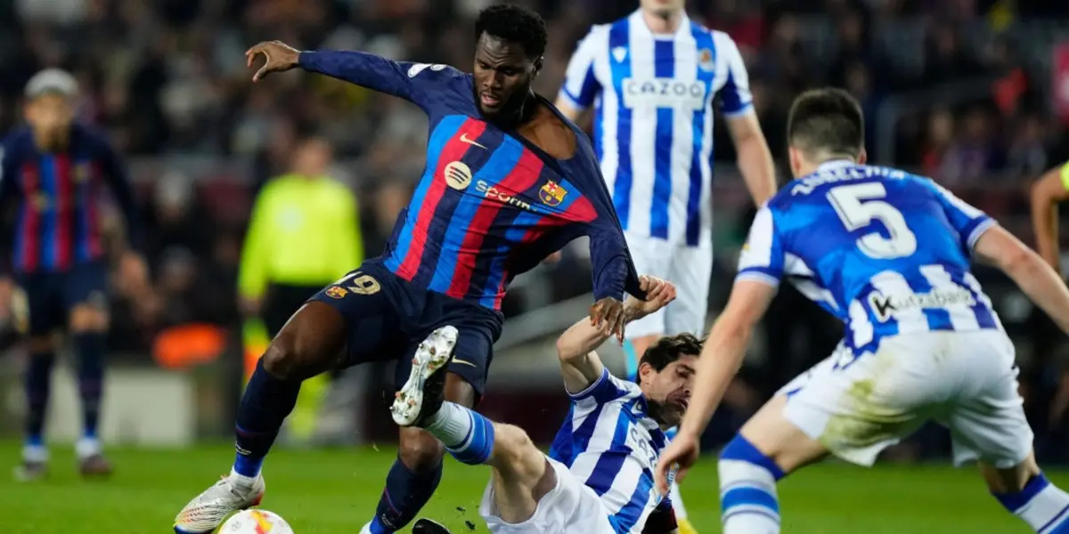 El Barcelona pierde al término del primer tiempo contra la Real