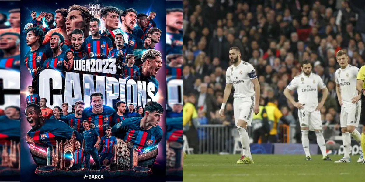 El Barcelona se consagró campeón de liga y esto dijeron los del Madrid