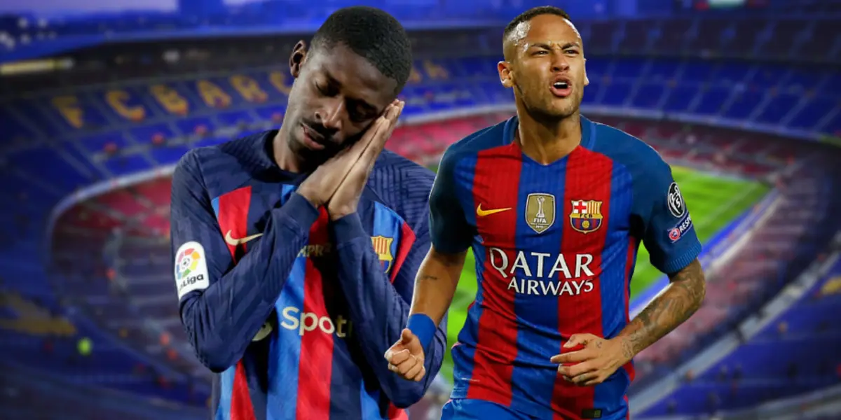 El brasileño le da un pequeño repaso al francés en sus pasos por el conjunto blaugrana