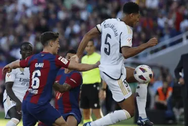 El conguito blaugrana se quedó en el segundo tiempo y el Real Madrid lo aprovechó de la mano de Bellingham