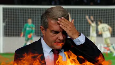 El conjunto blaugrana empató insólitamente ante un equipo al que debía ganar y Laporta explotó en el palco