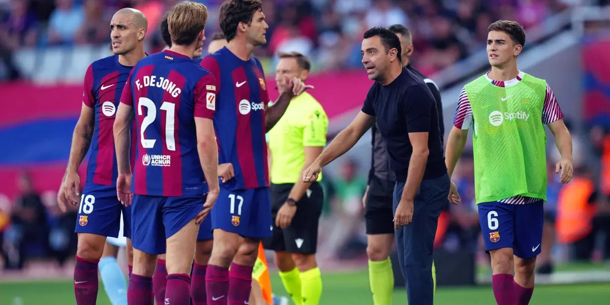 El conjunto blaugrana lo está pasando mal en estos primeros 45 minutos del partido ante el Celta ya que pierde, no juega bien y encima Frenkie salió con molestias