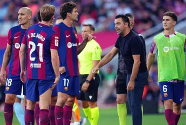 El conjunto blaugrana lo está pasando mal en estos primeros 45 minutos del partido ante el Celta ya que pierde, no juega bien y encima Frenkie salió con molestias