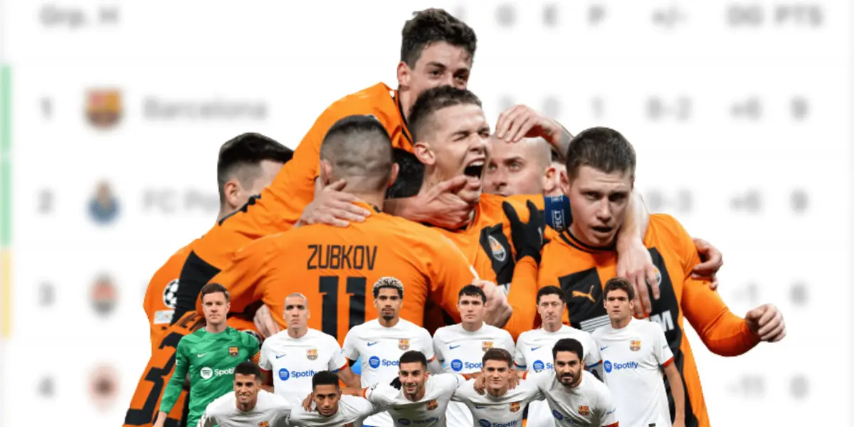 El conjunto blaugrana perdió de manera escandalosa contra los ucranianos y el Porto aprovechó todo esto para subirse a los más alto