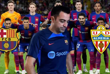 El conjunto blaugrana se la jugará ante el Almería mañana sin Pedri ni Frenkie, por lo que este sería el 11 probable