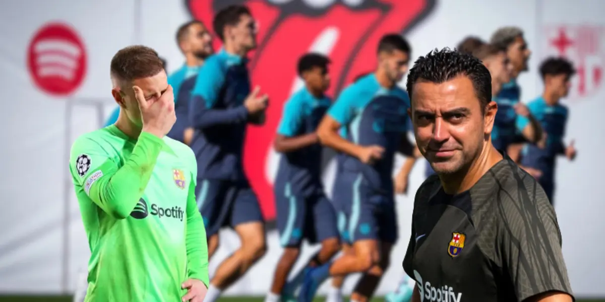 El conjunto blaugrana volvió a entrenarse hoy antes del partido ante el Girona y recibió la visita sorpresa de un crack, mientras que Ter Stegen fue operado