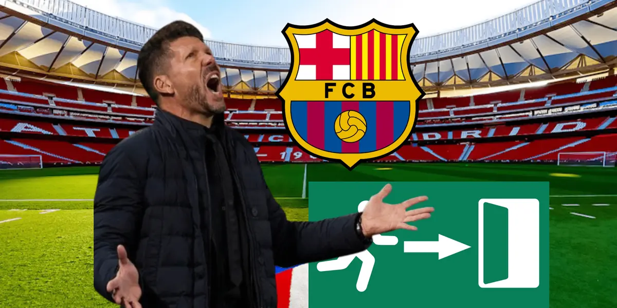 El conjunto colchonero estaría negociando el pase de este jugador descarte de Simeone