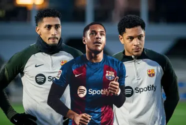 El delantero brasileño se combinó con su compatriota para poner el primer gol de su carrera en el Barça, incluso si es un entrenamiento