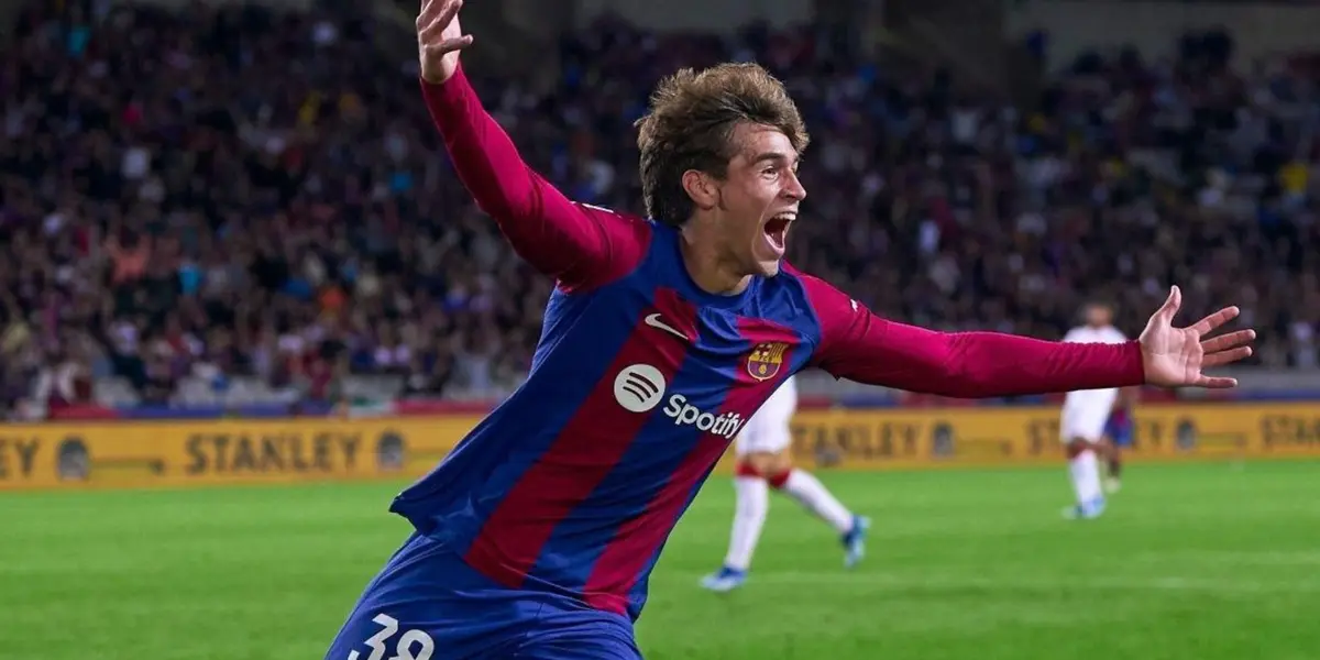 El delantero de 18 años no tardó nada en marcar gol en Champions y mira lo que hizo una vez terminó el encuentro