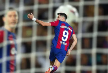 el delantero polaco cortó la racha de seis partidos sin anotar y de forma magistral de cabeza