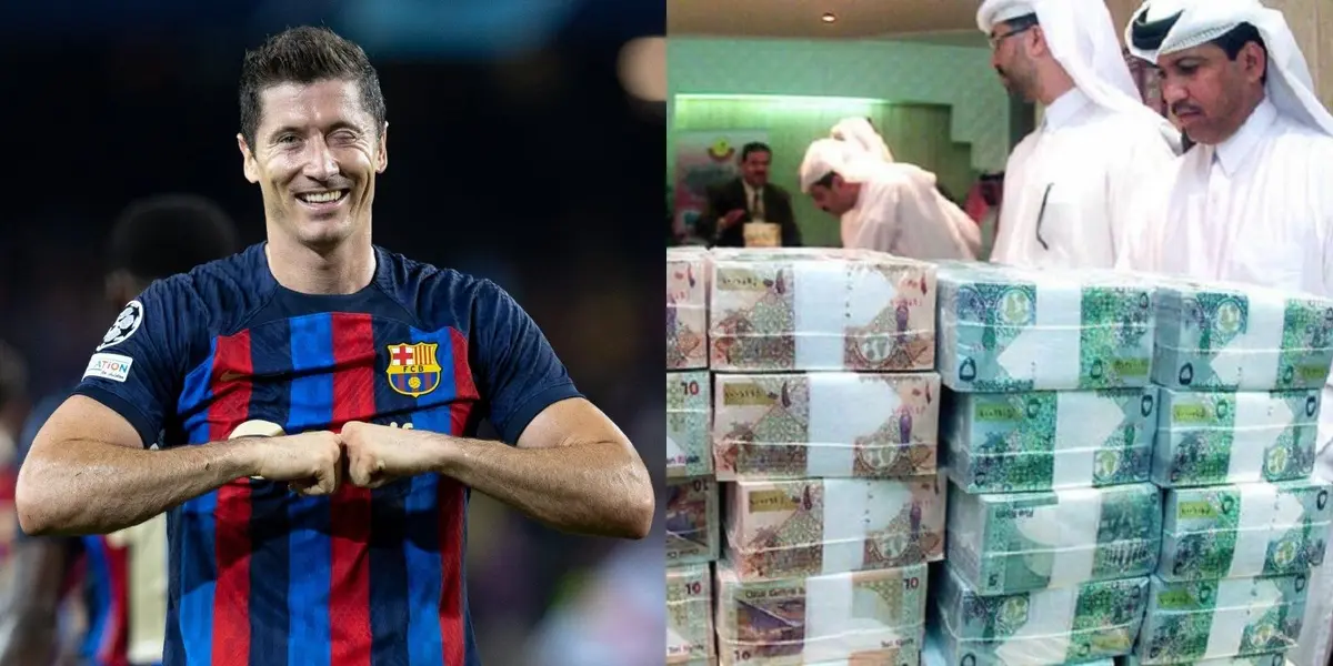 El delantero polaco es tentado por el dinero de los árabes y esto fue lo que les respondió