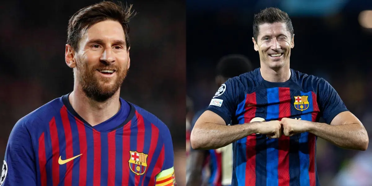 El delantero polaco habló acerca del astro argentino y la posibilidad de jugar junto a él en la próxima temporada