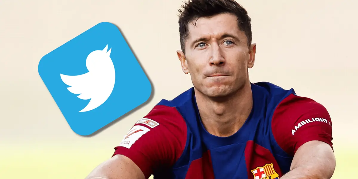 El delantero polaco quedó enfadado por el penal que no le cometieron a él y esto hizo en las redes