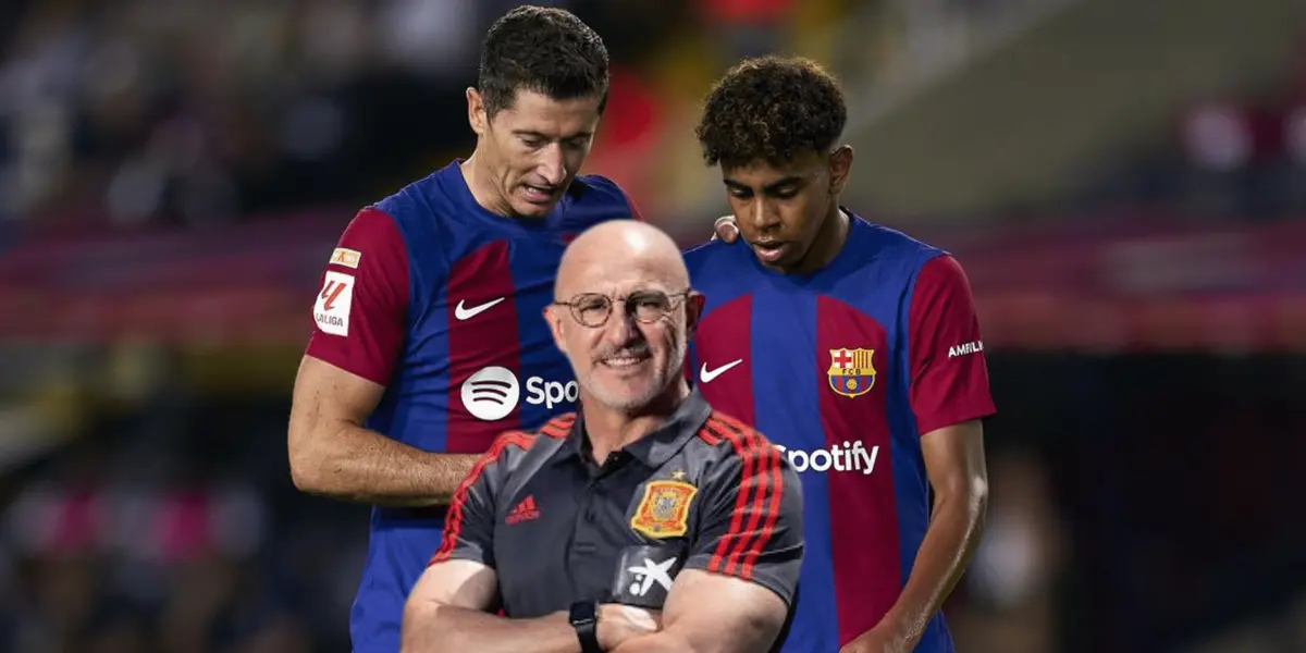 El entrenador de la selección Española habló acerca de la polémica de la semana en el Barça que tiene de protagonistas a Lewan y Lamine