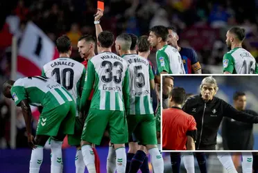 El entrenador del Betis no paró de quejarse durante todo el encuentro y también, al término de este