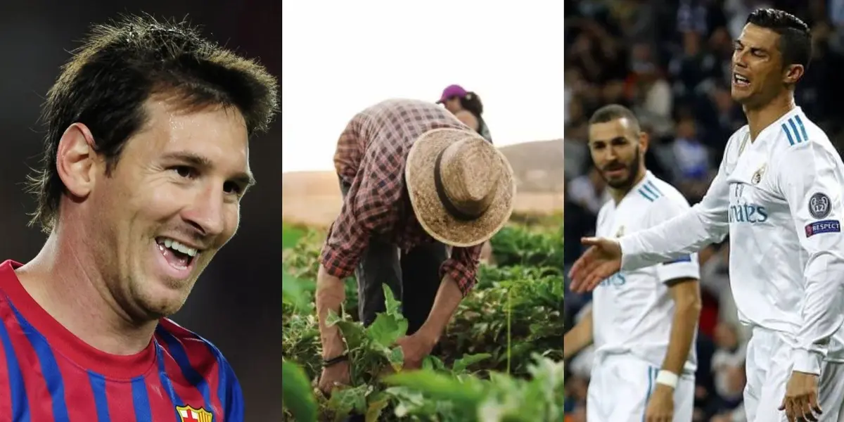 El futbolista que jugó en el Real Madrid y que sufrió varias humillaciones por parte del astro argentino y del Barcelona. Hoy se a la agricultura