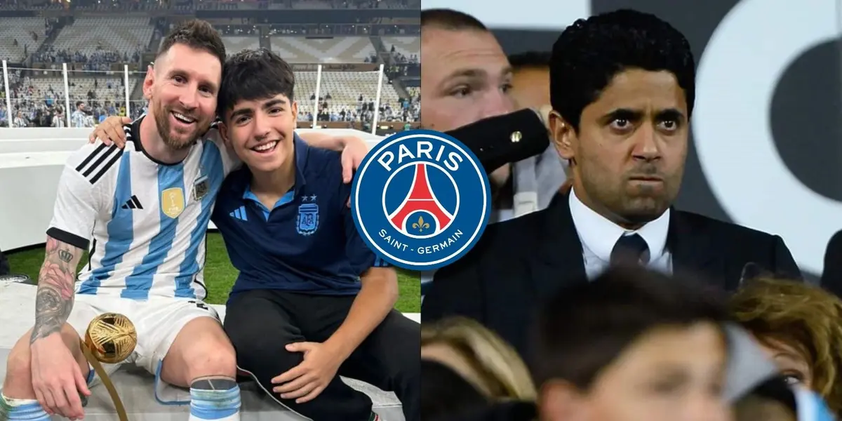 El ídolo blaugrana se despidió del conjunto parisino y ellos hicieron lo mismo pero no sin antes ser padreados por un niño