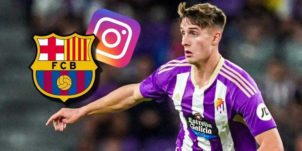 El joven lateral del Valladolid habló sobre el acercamiento con el Barça