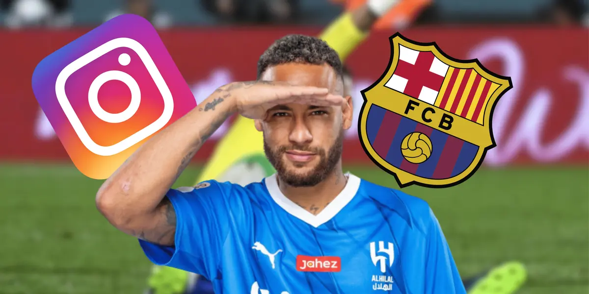 El jugador brasileño claramente no puede olvidar al Barça y siempre manda indirectas o reacciones en redes