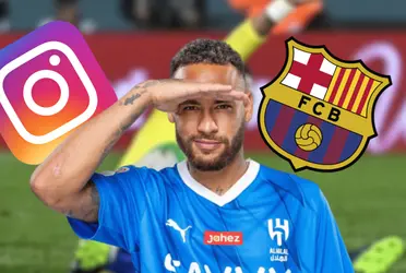 El jugador brasileño claramente no puede olvidar al Barça y siempre manda indirectas o reacciones en redes