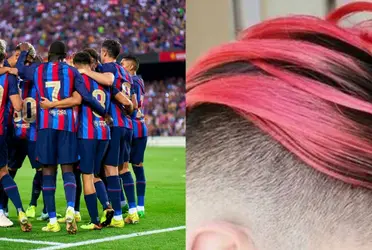 El jugador del conjunto blaugrana que no pudo hacer su debut todavía pero lo critican hasta por tener el pelo de colores