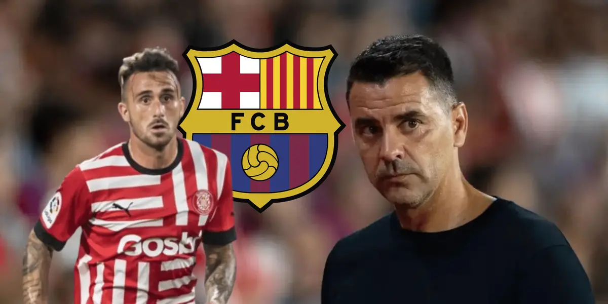 El jugador del Girona confesó que quiere jugar en el Barça en algún momento y Míchel rajó de él en rueda de prensa