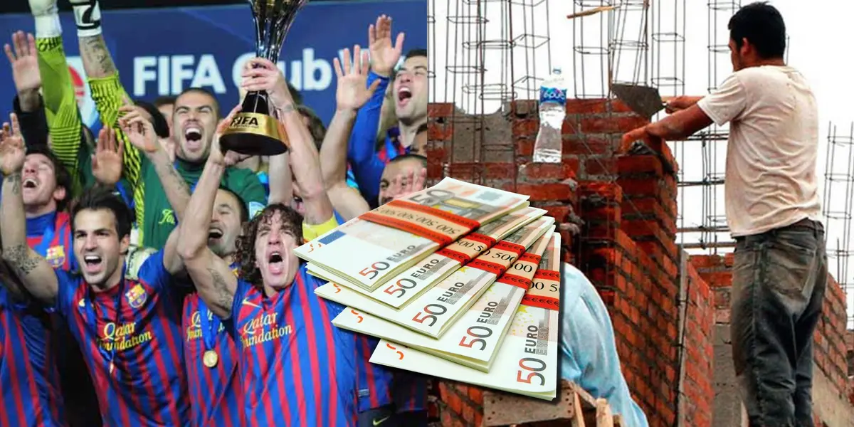 El jugador que fue campeón del mundo con FC Barcelona que tuvo que ganarse la vida como albañil pero ahora tiene millones