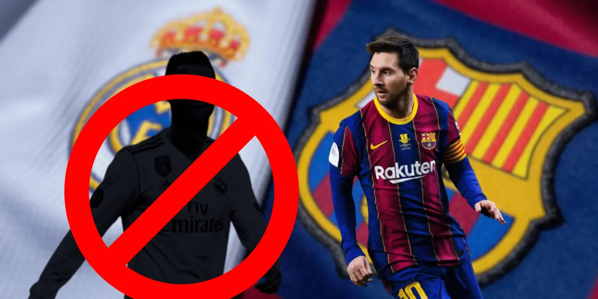 El jugador que fue prohibido en el Madrid, mientras que Messi sigue siendo leyenda del club blaugrana