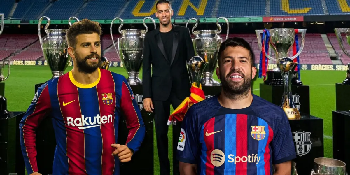 El jugador que no aguantó y en plena ceremonia lloró porque se va Busquets del FC Barcelona