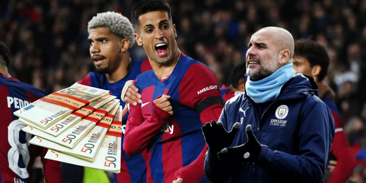 El lateral portugués fue la gran figura del encuentro y esto deberá pagar el Barça para quedárselo la temproada que viene