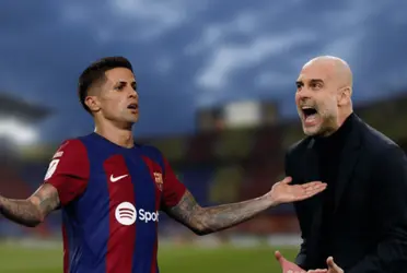 El lateral portugués habló acerca de Guardiola en la conferencia de prense de hoy y también lo comparó con Xavi