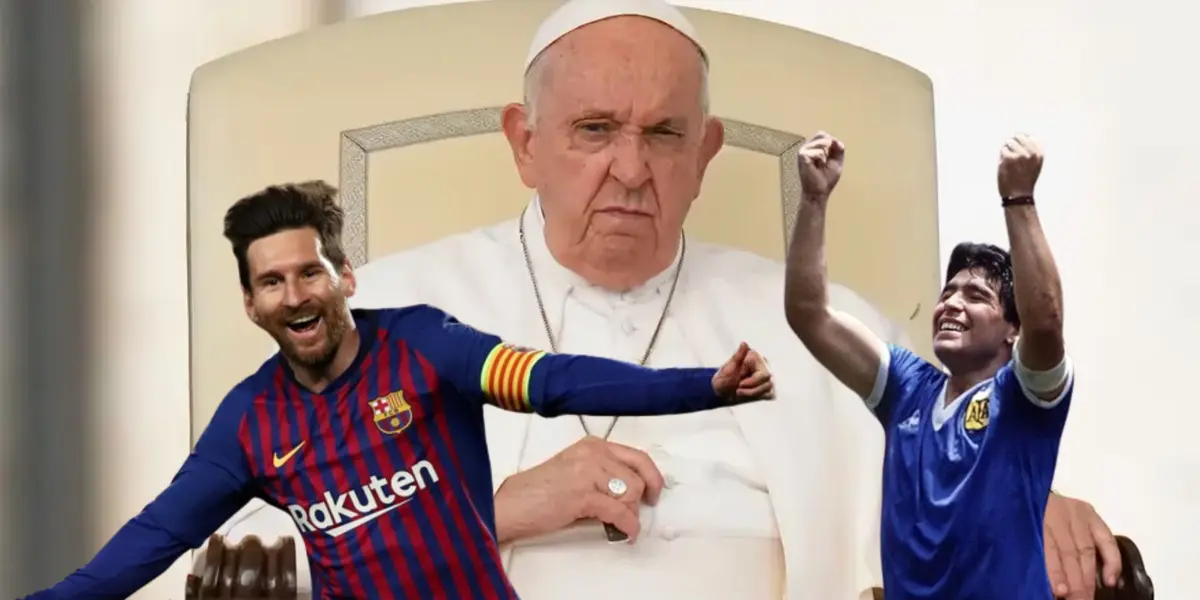 El máximo exponente de la religión católica es un aficionado al fútbol, como buen argentino, pero les hizo un desplante a las figuras de Messi y Maradona por este jugador