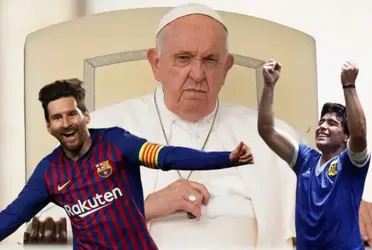El máximo exponente de la religión católica es un aficionado al fútbol, como buen argentino, pero les hizo un desplante a las figuras de Messi y Maradona por este jugador