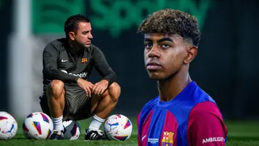 El míster egarense habló sobre Lamine en conferencia y esto dijo sobre su futuro