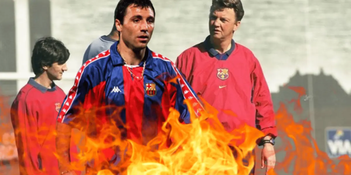 El mítico delantero azulgrana e ídolo de la institución se la agarró con el míster neerlandés por no aprovechar a este crack argentino