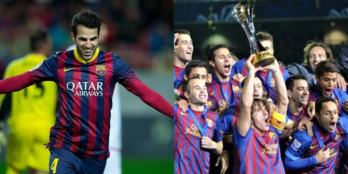 El mítico jugador del Barça cuelga las botas y un ídolo de la institución lo saludó