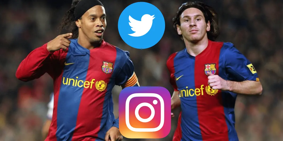 El nuevo año puso melancólico al astro argentino que le comentó a Ronaldinho algo que no suele hacer nunca