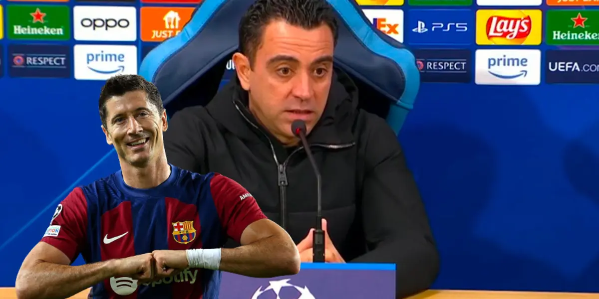 El polaco viene marcando seguido y Xavi se adjudica el mérito de que esté en racha